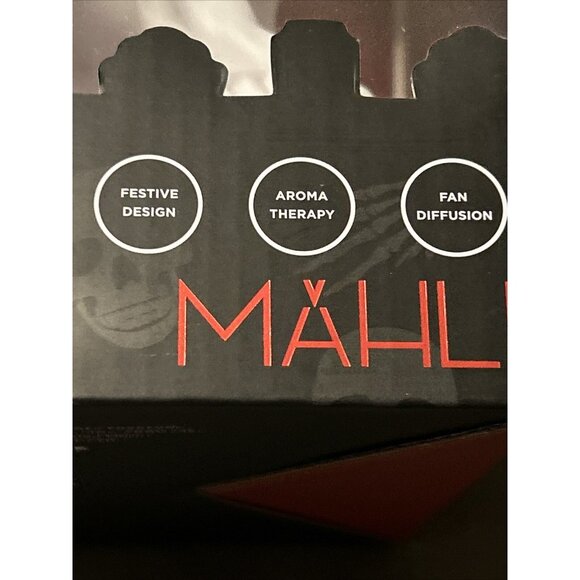 Mahli White Spooky Skull Aroma Diffuser Festive Fan Essential W/ Cinnamon Oil - Picture 4 of 13